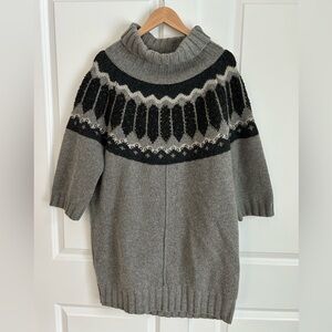 Day Birger et Mikkelsen tunic length gray wool embellished sweater size L